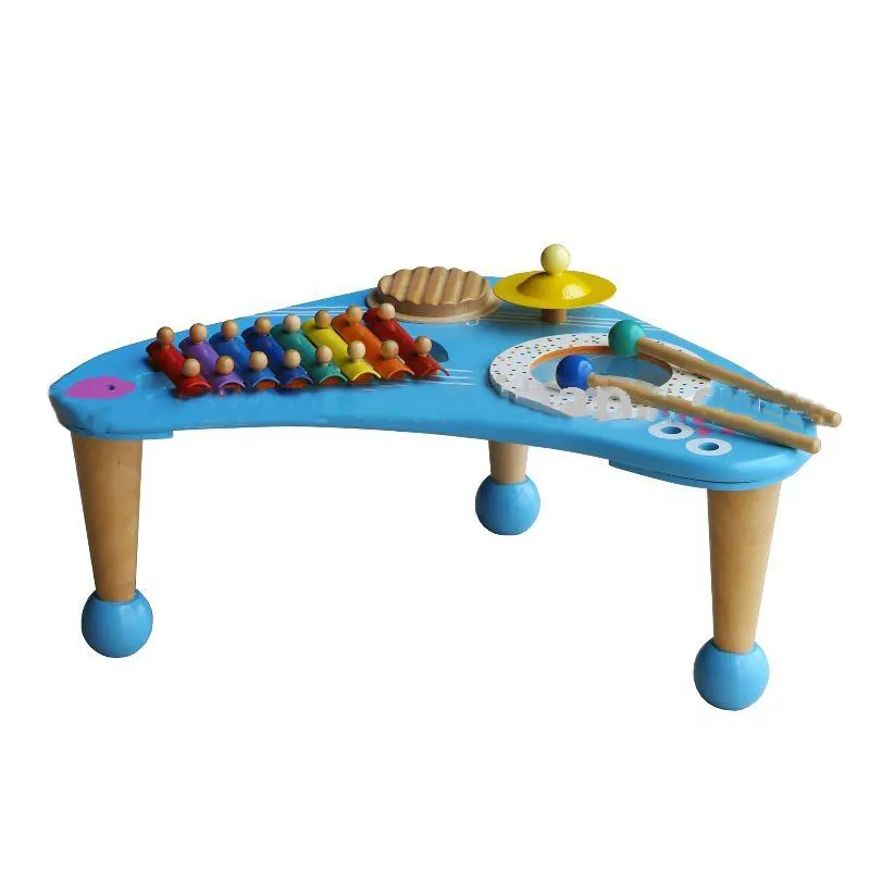 2014 Blue music table Music tap table Children learn best from music toys