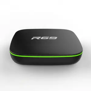 Astuto di Android 7.1 Tv Box R69 H3 Quad-Core da 1.5Ghz 1Gb di Ram 8Gb di Rom 4K hd Media Player R69