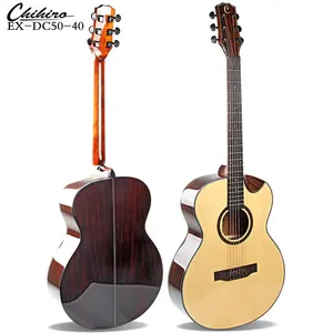 OEM Customized Canada 40 inch Semi Cutaway 5 6 Strings Electric Acoustic Bass Guitar with Under saddle Pickup EQ