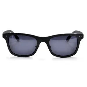 YMO Carbon FiberメガネUV400 Square Black Men Polarized Sunglasses 2021