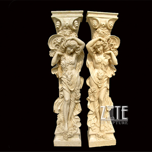 สวนกลางแจ้งเครื่องประดับหินอ่อนเสาโรมันคอลัมน์ - Product Image 5