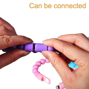 Bracelets créatifs couleur sucre, chaîne à main, câble USB, pour téléphone Android - Product Image 5
