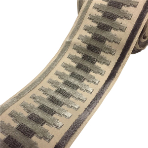 Venta al por mayor de poliéster Jacquard cortina de terciopelo Trim - Product Image 1
