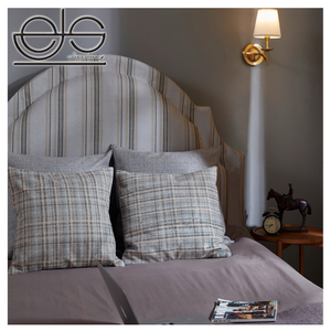 A righe Tappezzeria Letto Divano In Tessuto Trama di Panno - Product Image 1