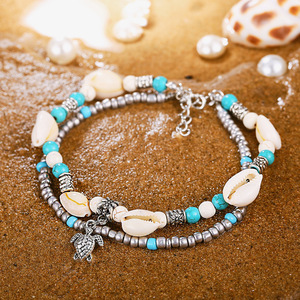 If Artilady-Bracelet de cheville en perles coquillage pour femmes, nouvelle collection, style <span class=keywords><strong>Vintage</strong></span>, bohème, bijou de jambes, chaîne de cheville, cadeau - Product Image 3