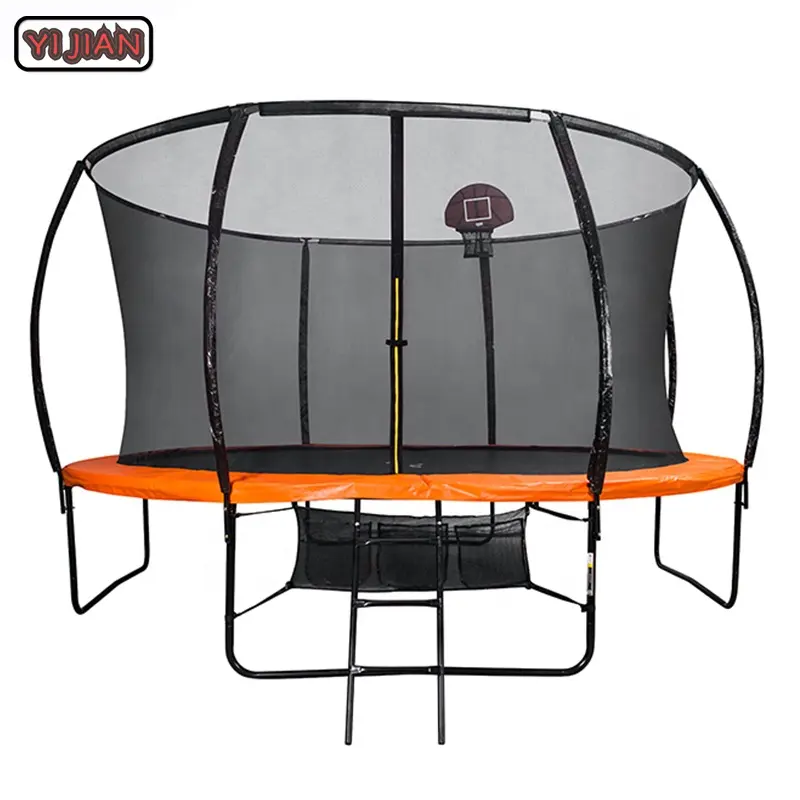 Yijian 14FT Kids Trampoline Met Basketbal Hoepel