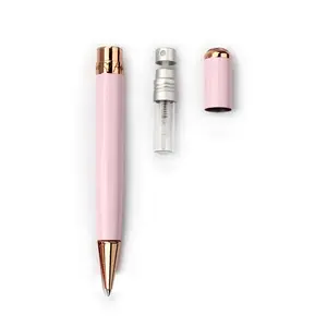 Custom promotional gift pen shape perfume bottle ball pen with perfume atomizer spray