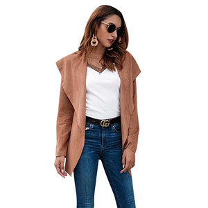 invierno de las mujeres de moda Casual abierta de punto de manga larga de lana de lujo <span class=keywords><strong>Mujer</strong></span> Plus tamaño <span class=keywords><strong>abrigo</strong></span> - Product Image 1
