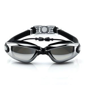 Fabbrica diretta HD impermeabile e anti-fog vetri di <span class=keywords><strong>nuoto</strong></span> per gli uomini e le donne di grandi dimensioni telaio occhiali placcatura con piscina cap - Product Image 4