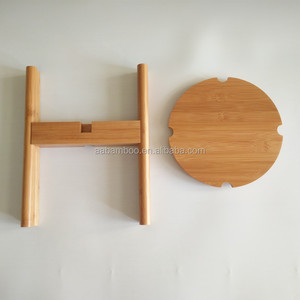 調節可能なモダンな木製竹屋外屋内植物スタンド - Product Image 6