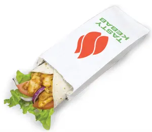 Sac à sandwichs pour poulet, sachet en papier kraft personnalisé, pour kebab de poulet