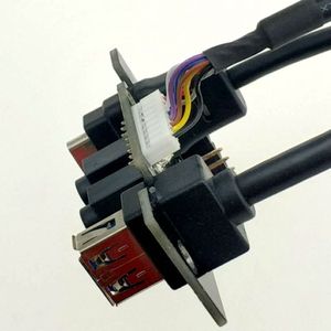 Cable de Placa Base para PC de Fábrica, Puertos USB 3.0 + USB <span class=keywords><strong>C</strong></span> + Audio HD, Placa de E/S + Cable Interno - Product Image 3