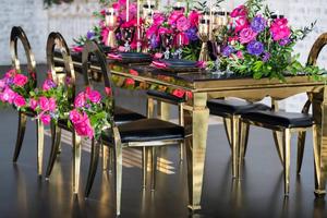 สี่เหลี่ยมผืนผ้า Mirrored Gold แก้วแต่งงานตารางสำหรับงานปาร์ตี้ใช้
