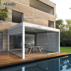 Pergola de dinde en gros en aluminium de grande taille sur la terrasse avec des persiennes ajustables - Product Image 2