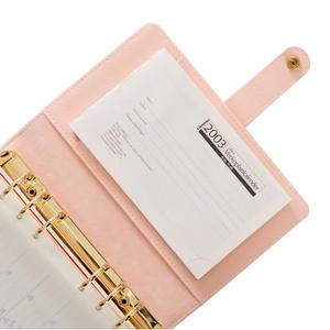 Labon cá nhân Organizer 6 Ring Binder xách tay da tùy chỉnh chương trình nghị sự logo máy tính xách tay tổ chức chất kết dính - Product Image 2