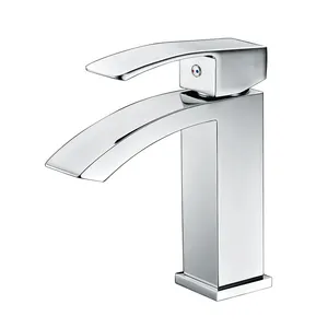 Kaiping Factory Chrome Finish Brass Single Handle Hot Cold Water Basin Faucet with cUPC Certificate