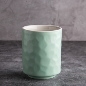 Pas de poignée vert clair couleur argile porcelaine espresso latte tasse à café tasse à thé tasse - Product Image 1