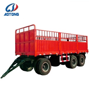 Piccolo Rimorchio Agricolo a 4 Ruote in Acciaio, Capacità Massima 30T, Sistema di Frenatura a Doppia Linea, Mini Rimorchio per Trattore - Product Image 5