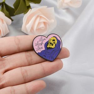 Vente chaude Badges Amour Grateful Dead Pins Evil Wizard Squelette Motif Badge Personnalisé Broche Dessin Animé Épinglette En Gros - Product Image 4