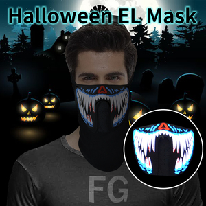 Finegreen Lighting High Quality Sound Control LED Masks for <strong>Halloween</strong> Made in China,<strong>Massive</strong> Stocks and Fast Delivery - Product Image 2