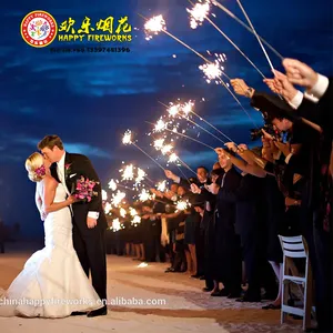 12'' 14'' 18'' 28'' 36 inch Indoor flameless smellless gold silver wedding electric sparklers fireworks