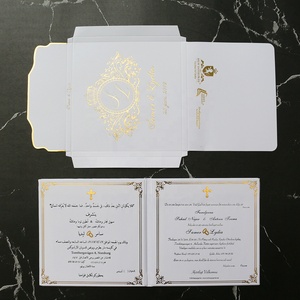 Luxury Custom Emboss กระดาษแข็งเชิญงานแต่งงานกับ <span class=keywords><strong>3D</strong></span> ซองจดหมาย - Product Image 3