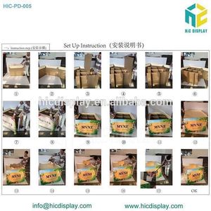 Shampoo förderung karton palette display steht auf verkauf - Product Image 6