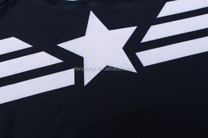 Lundin Marvel Superhéroes/capitán América de deportes y Fitness de compresión de los hombres T <span class=keywords><strong>camisa</strong></span> para venta - Product Image 5