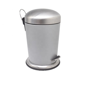 Hotel &amp; Home Stainless Steel Metalbathroom Accessories <strong>Set</strong> Include Trash Waste <strong>Bin</strong>, <strong>Toilet</strong> <strong>Brush</strong>, Soap Dispenser, Toothbrush Cup - Product Image 6