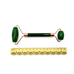 Jade rodillo masajeador Facial completa del cuerpo de la mandíbula cuello de <span class=keywords><strong>masaje</strong></span> jade natural masajeador facial de - Product Image 6