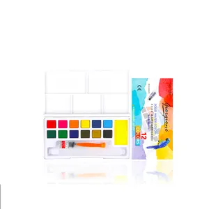 Gratis Lege Aquarel Borstel Pen Giorgione G-1200A Effen Aquarel Verf Set Voor Kunstenaar Tekening