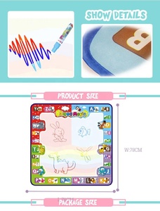 Los niños de plástico <span class=keywords><strong>pintura</strong></span> mágica agua doodle mat dibujo diy - Product Image 5