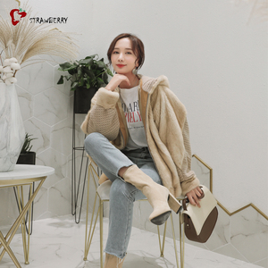 Barato precios de descuento estilo coreano mujeres <span class=keywords><strong>abrigo</strong></span> de invierno las mujeres Natural <span class=keywords><strong>abrigo</strong></span> de piel de visón - Product Image 3