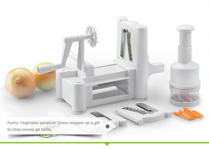 Máquina para hacer fideos <span class=keywords><strong>de</strong></span> calabacín y verduras y picadoras <span class=keywords><strong>de</strong></span> <span class=keywords><strong>cebolla</strong></span> en espiral <span class=keywords><strong>de</strong></span> <span class=keywords><strong>mejor</strong></span> precio - Product Image 1