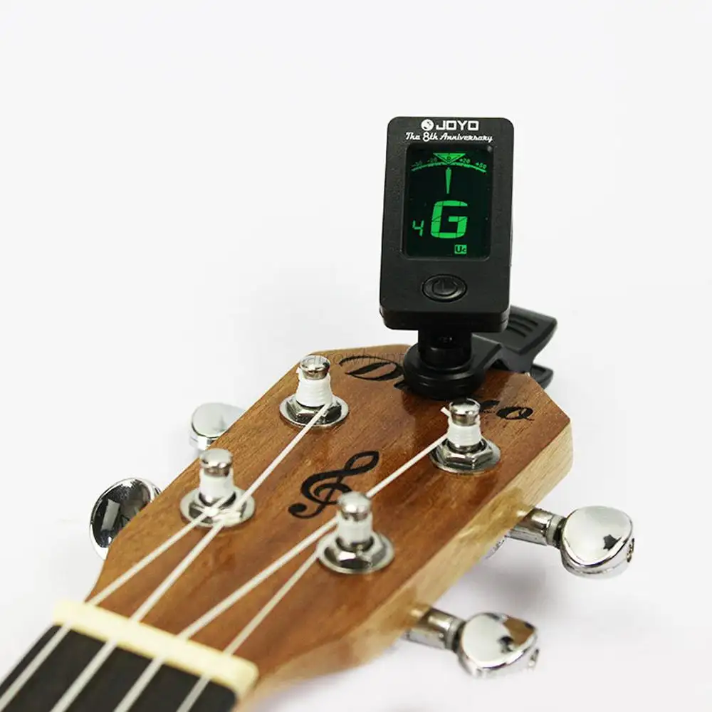 JOYO JT-01 Gitaar Bas Viool Ukulele C Ukulele D Chromatische Tuner JOYO "De 8th Anniversary" Clip Tuner