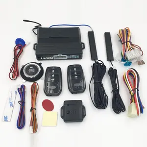 One way car engine start alarm system PKE + Push button Start/Stop + Remote Start + Security Alarm