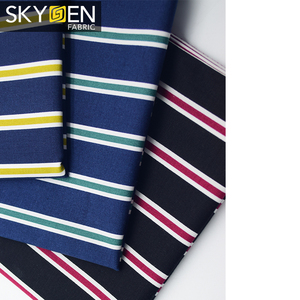 Skygen haute mode armure <span class=keywords><strong>toile</strong></span> souple rayé gros 40 s italien <span class=keywords><strong>lycra</strong></span> imprimer tissu - Product Image 2