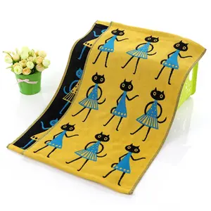 35x40cm 100% Cotton Kitchen Hand Towels with ties for Korean