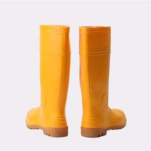 <span class=keywords><strong>Amarillo</strong></span> de seguridad Botas de lluvia del PVC punta de acero botas - Product Image 2