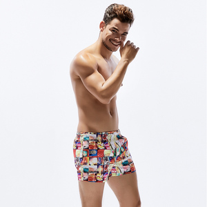 Commercio all'ingrosso A Buon Mercato Costumi Da Bagno Costumi Da Bagno Degli Uomini Stampato Mens Dei Bicchierini del Bordo 100% Poliestere Uomo Costumi Da Bagno Short Private Label di Marca - Product Image 5