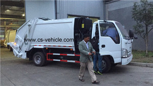 LHD/Rhd <span class=keywords><strong>Dongfeng</strong></span> 5m3 8m3 <span class=keywords><strong>10cbm</strong></span> 12m3 Phía Sau Tải Máy Đầm Xe Tải Chở Rác Giá - Product Image 4