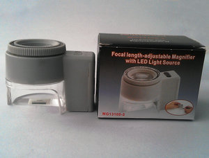 MG13100-2 6X42mm Rotondo Portatile di Misura di Lettura Scala di Ingrandimento lente di Ingrandimento Con La Luce del LED - Product Image 5