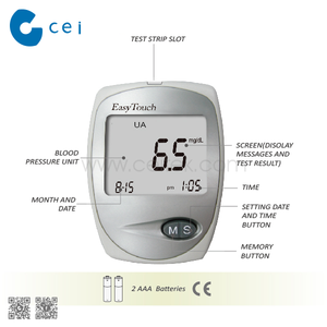 홈 Care 당뇨병 진단 장치 피 포도당 Detector 및 피 요산 meter 와 Strips - Product Image 4
