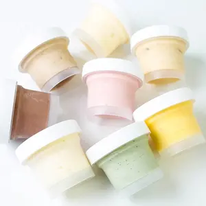 Tasse à crème glacée en plastique, 50 pièces de haute qualité, impression personnalisée, tasse à <span class=keywords><strong>yaourt</strong></span>, coffret <span class=keywords><strong>cadeau</strong></span> - Product Image 1