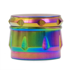 2.5 Inch 4-Piece Aluminium Chromium Crusher Drum 63 mm Diameter Boxed Tobacco Spice &amp; Herb Grinder <strong>Lighters</strong> <strong>Smoking</strong> <strong>Accessories</strong> - Product Image 5