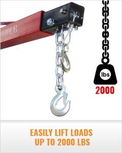<span class=keywords><strong>Grúa</strong></span> Mini Montada en Camión JNDO, Componente Principal de la Bomba, Capacidad de 2000 Libras, Base Giratoria de 360°, Altura Máxima de 2015 mm <span class=keywords><strong>para</strong></span> Automóviles - Product Image 2