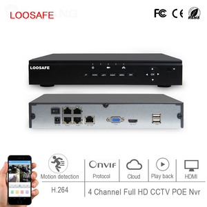 Loosafe высокое качество 4ch P2P PoE <span class=keywords><strong>NVR</strong></span> обнаружения движения <span class=keywords><strong>1080</strong></span> P сигнализация дома безопасности - Product Image 2