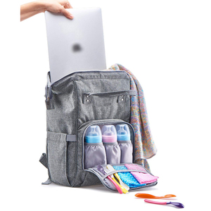 L'enfant Multi Fonctionnel En Cuir D'unité Centrale <span class=keywords><strong>De</strong></span> <span class=keywords><strong>Voyage</strong></span> Fourre-Tout En Polyester Sac À Dos Bébé Sac À Langer - Product Image 5