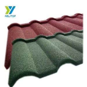 Best Quantity Mliano Colorful Sand Coated Metal Roofing Tiles For Sale