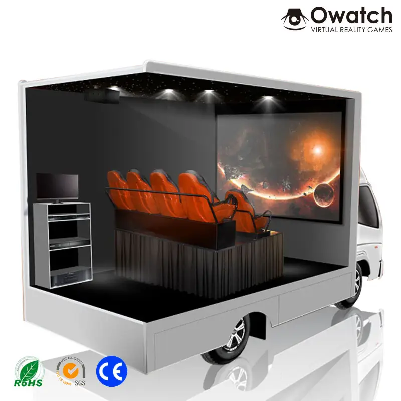 Профессиональный кинотеатр 5d 7d кино-симулятор грузовик мобильный 7d кино